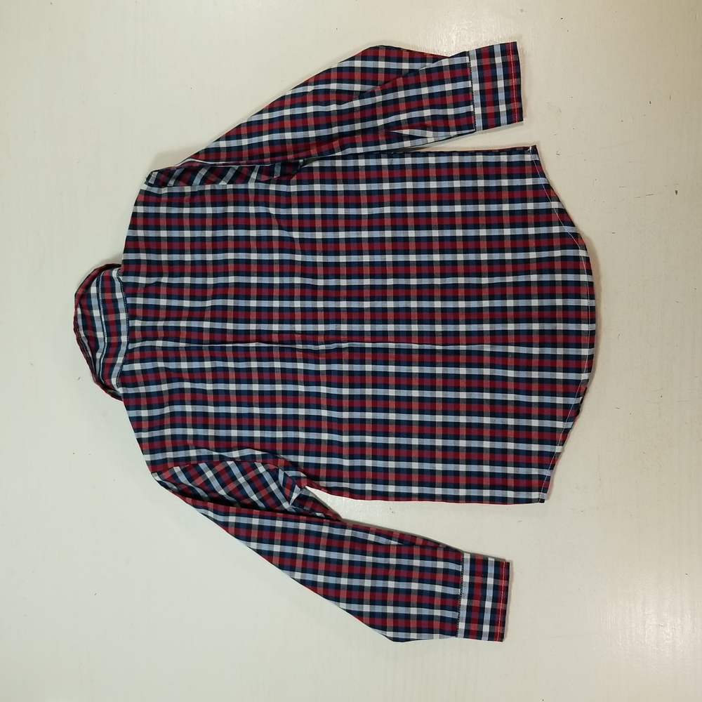 Nautica Kids Plaid Red Blue Button Down Shirt size 4T - Picture 5 of 8